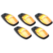 Recon LED Cab Roof Light Set w/ Amber LEDs & Multiple Lens Options (5-Piece Set) | 264345 (4)