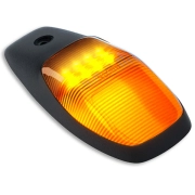 Recon Single LED Cab Roof Light Set w/ Amber LED & Multiple Lens Options (1-Piece Only) | 264345CLHPAMX, 264345BKHPAMX, 264345AMHPAMX (2)