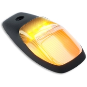 Recon Single LED Cab Roof Light Set w/ Amber LED & Multiple Lens Options (1-Piece Only) | 264345CLHPAMX, 264345BKHPAMX, 264345AMHPAMX (4)