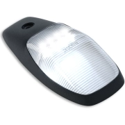 Recon Single LED Cab Roof Light Set w/ White LED & Smoked or Clear Lens (1-Piece Only) | 264346CLHPWHX, 264346BKHPWHX (2)