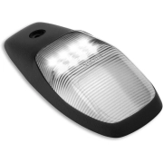 Recon Single LED Cab Roof Light Set w/ White LED & Smoked or Clear Lens (1-Piece Only) | 264346CLHPWHX, 264346BKHPWHX (4)