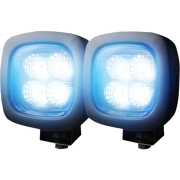 Recon 12-Watt 1800 Lumen 4 LED Square Driving Light Kit (w/ Smoked or Clear Lens) | 264502CL, 264502BK (4)