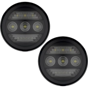 Recon GM White LED Fog Light Kit w/ Amber Turn Signal & Smoked Lens (2-Piece Set) | 264521BK | 2015-2019 GMC Sierra / Chevy Silverado