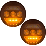 Recon GM White LED Fog Light Kit w/ Amber Turn Signal & Smoked Lens (2-Piece Set) | 264521BK (3)
