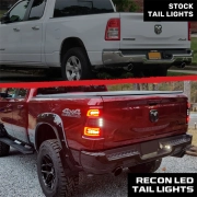 Recon Dodge OLED Tail Lights w/ Scanning Amber Turn Signal (Replaces OEM Halogen Only) | 264338 (4)