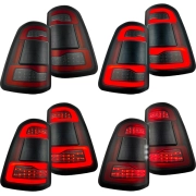 Recon Dodge OLED Tail Lights w/ Smoked or Clear Lens & Scanning Amber Turn Signal (Replaces OEM LED w/ BLIS Only) | 264338LED (3)