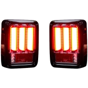 Recon Jeep OLED Bar-Style Tail Lights Bar-Style (w/ Clear Lens) | 264234LEDCL (2)