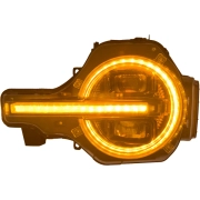 Recon Ford LED Projector Headlights (w/ White LED & Smoked Lens) | 264479BKWH (3)