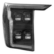 Recon Ford LED Headlights (Replaces OEM Halogen Only) w/ Multiple Lens Options | 264490 (3)