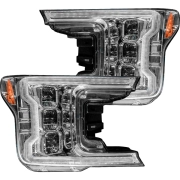 Recon Ford LED Projector Headlights (Replaces OEM Halogen Only) w/ Multiple Lens Options | 264390LED (2)