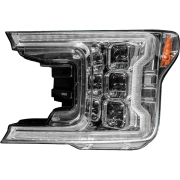 Recon Ford LED Projector Headlights (Replaces OEM Halogen Only) w/ Multiple Lens Options | 264390LED (3)