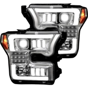 Recon Ford OLED Projector Headlights (Replaces OEM LED Only) w/ Multiple Lens Options | 264290LEDX (2)