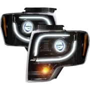 Recon Ford OLED Projector Headlights (w/ Smoked Lens) | 264190BKC (2)