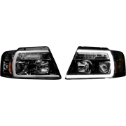 Recon Ford OLED Projector Headlights (w/ Clear or Smoked Lens) | 264198 (3)