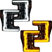 Recon Ford OLED Projector Headlights w/ Smoked or Clear Lens (Replaces OEM Halogen Only) | 264372LED (3)