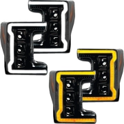 Recon Ford OLED Projector Headlights w/ Smoked or Clear Lens (Replaces OEM Halogen Only) | 264372LED (6)