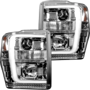 Recon Ford OLED Projector Headlights (w/ Smoked or Clear Lens) | 264196 (2)
