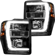 Recon Ford OLED Projector Headlights (w/ Smoked or Clear Lens) | 264196 (5)