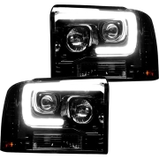 Recon Ford OLED Projector Headlights (w/ Smoked or Clear Lens) | 264193 (5)