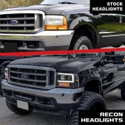 Recon Ford OLED Projector Headlights (w/ Smoked or Clear Lens) | 264192 (6)