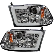 Recon Dodge OLED Projector Headlights (Replaces OEM Reflector-Style Only) | 264270 (2)
