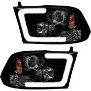 Recon Dodge OLED Projector Headlights (Replaces OEM Reflector-Style Only) | 264270 (5)