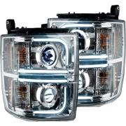 Recon Chevy LED Projector Headlights (w/ Clear or Smoked Lens) | 264275 (2)
