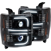 Recon Chevy LED Projector Headlights (w/ Clear or Smoked Lens) | 264275 (4)