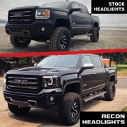 Recon GM Scanning LED Projector Headlights (w/ Smoked Lens) | 264295BKCS (3)