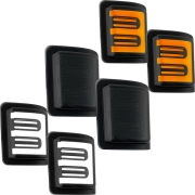 Recon Ford LED Side Mirror Lens(w/ White or Amber LEDs, & Smoke or Clear Lens) | 264140 (2)