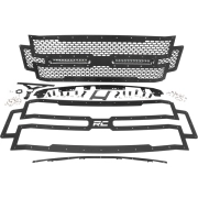 Rough Country Mesh Grille & 12in Dual Row LEDs (Black) | 70216 (2)