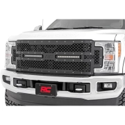 Rough Country Mesh Grille & 12in Dual Row LEDs (Black) | 70216 (3)