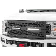 Rough Country Mesh Grille & 12in Dual Row LEDs (Black) | 70216 (4)
