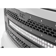Rough Country Mesh Grille w/ 30in Dual Row LED (Black) | 70152 (3)