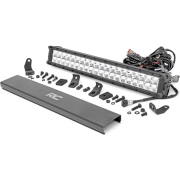 Rough Country 20-Inch Cree LED Dual Row Light Bar (Chrome w/ Cool White or Amber DRL) | 70920D, 70920DA | Universal