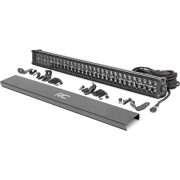 Rough Country 30in Cree Dual Row LED Light Bar (Black w/ Cool White DRL) | 70930BD | Universal