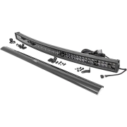 Rough Country 50in Curved Cree Dual Row LED Light Bar (Black w/ Cool White DRL) | 72950BD | Universal