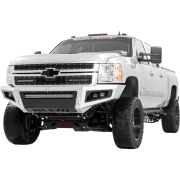 Rough Country Mesh Grille & 12in Single Row LED Pair (Black) | 70155 (3)