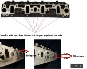 6.2 GM Diesel Loaded Stock Cylinder Head  1982-1993 GM Diesel 6.2L