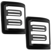 Recon Ford Side Mirror Lens w/ White LEDs & Smoke Lenses | 264140WHBKS | 2008-2016 Ford Superduty F250 / F350