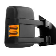 Recon Ford Side Mirror  Amber LED Smoked Lenses | 264140BKS | 2008-2016 Ford Powerstroke
