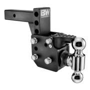 B&W Trailer Hitches Tow & Stow 2 5/16" & 2" Ball/Pintle Combo | TS10053B | Universal Fitment