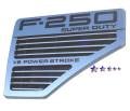 Ford SuperDuty F250-F550 - 2017+ Ford SuperDuty F250-F550 - Dale's - F65542A - Dale's Main Upper Polished Aluminum Billet Grille Emblem - '08-10 Ford F-250 Super Duty, F-350 Super Duty, F-450 Super Duty, F-550 Super Duty