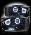 RECON - Recon Dodge LED Tail Lights w/ Projector Headlights Lighting Package | 264179BK - 264199BK | 2007-2008 Dodge Ram 1500/2500/3500 - Image 4