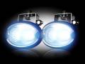 Lighting - LED Driving Lights - RECON - LED Elliptical Oval Driving Lights (Complete Kit) Black Chrome Internal Housing