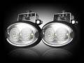 Recon LED Elliptical Oval Driving Lights | 264500CL | Chrome Internal Black Housing 10-Watt 1100 Lumen
