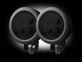 Recon - Round Driving Light Kit Four White LED's | 264501BK | Black/Chrome Housing Clear Lens (2pc Set)