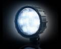 Auxiliary LED Lightbars & Work Lights - Auxiliary Circular Lights - RECON - 30-Watt LED Round Driving Light Kit (Clear Lens w/ Internal Chrome)