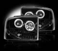 RECON - Recon 264193BK | SMOKED Projector Headlights w/ LED Halos For Ford Superduty & Excursion 2005-2007 - Image 2