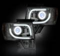 Recon Ford Projector Headlights in Clear/Chrome | 264273CL | 2013-2014 Ford F150 / Raptor w/ OEM Projectors